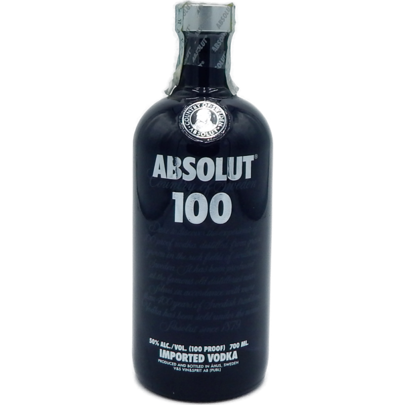 Assapora la Potenza della Vodka Absolut 100 Nera 50° CL 70